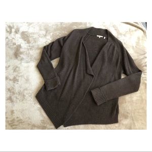 Vince chunky knit brown cardigan sweater - pre-loved
